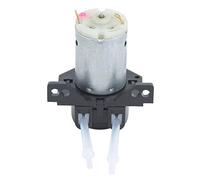 Pompe péristaltique multifonctionnelle de jardin, mini, à angle droit, 12 V CC, pompe à tuyau de dosage avec tête à encliquetage auto-amorçante, pour le traitement de l’eau en (Noire)
