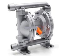 Pompe péristaltique, Pompes chimiques à double diaphragme pneumatiques 1/2quot;19 L/min 5GPM Pneumatique en Alliage d'Aluminium Liquide Pompe Carburant Traitement de l'Eau(Santoprene diaphragm)