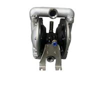 Pompe pneumatique à Double membrane en acier inoxydable 304, pompe à eaux usées auto-amorçante résistante à la Corrosion QBY4-25(FEP Diaphragm)