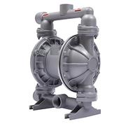 Pompe pneumatique à double membrane QBK-40L en aluminium - 10 m³/h - 69 m - Sans fuite - Silencieux - Pour l'industrie chimique/huile/pharmaceutique