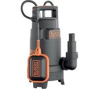Black & Decker Pompe submersible BXUP750PTE – 750 W, 1300 l/h, 8 m, eaux claires/sales, Noir