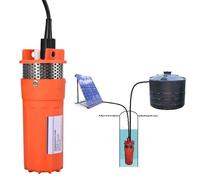 Pompe Submersible pour Puits Profond, 12V 80W Pompe à Eau Submersible pour l'industrie, la Maison et l'agriculture, Profondeur Submersible : 30m, Hauteur de Levage Maximale : 30m,