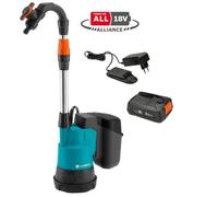GARDENA Pompe pour collecteur d'eau de pluie 2000/2 18V P4A avec batterie (14602-20).