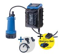 Pompe pour collecteur d'eau de pluie SCHEPPACH - C-RBP2000-X - Set S - 2000L/h - Batterie 2.0Ah 20V IXES + chargeur 2.4A
