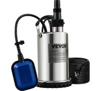 Pompe pour eaux sales 550W Pompe submersible 230V Pompe de jardin Débit 9500L/h Pompe submersible pour eaux sales IPX8 Certifié CE Sortie découpable pour pomper l'eau des piscines des étangs des caves