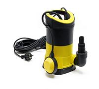 Wiltec Pompe électrique pour eaux sales - Submersible - 250 W / 5000 l/h - Refoulement max. 6 m - avec Flotteur - Particules jusqu’à Ø 5 mm - Arrosage Irrigation Jardinage Relevage Puisard Drainage