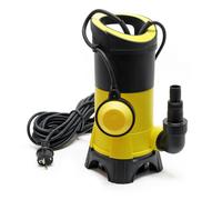 Wiltec Pompe électrique pour eaux sales - Submersible - 400 W / 7500 l/h - Refoulement max. 5 m - avec Flotteur - Particules jusqu’à Ø 5 mm - Arrosage Irrigation Jardinage Relevage Puisard Drainage