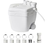 Pompe pour lavabo SucceBuy, 250 W, 230 Volt. débit 6600 LPH, hauteur de refoulement 18 ft. Moteur à fil de cuivre. Robuste pour les lavabos/lavabos. sortie 1-1/2", blanc. Système de pompe de puisard s