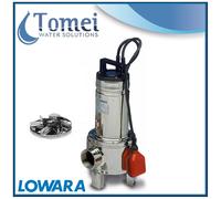 Pompe relevage eaux usees submersible DOMO15VX 1,1kW 230V Vortex Flotteur Lowara