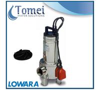 ITT Lowara Pompe submersible eaux usées DOMO 7VX/B Vortex 0,55 kW 0,75 Hp 1x230V Noir/argent