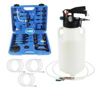 Pompe remplissage huile transmission 8L pneumatique 26 adaptateurs ATF | Fonction aspiration & remplissage, manomètre soupape sécurité, compatible multi-marques auto, corps alu nylon
