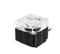Pompe silencieuse pour refroidissement à eau de l'ordinateur, prévalence maximale 3,5 m, avec débitmètre 650 l/h (noir, 5 V RGB manuel Ctrl)