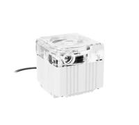 Pompe silencieuse pour refroidissement à eau de l'ordinateur, prévalence maximale 3,5 m, avec débitmètre 650 l/h (blanc, 5 V RGB manuel Ctrl)