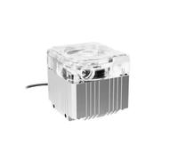 Pompe silencieuse pour refroidissement à eau de l'ordinateur, prévalence maximale 3,5 m, avec débitomètre 650 l/h (argent, 5 V RGB manuel Ctrl)