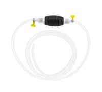 Pompe siphon manuelle multi-liquides avec tuyaux PVC 1,5M et agrafe - pompe transfert essence, diesel, huile, eau, siphon carburant pour voiture, tondeuse, aquarium, usage domestique et extérieur