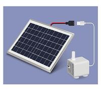 Pompe Solaire Bassin Exterieur, Pompe à eau solaire système de Circulation d'eau étang à poissons filtre fontaine petite eau automatique réservoir de poissons pompe de Circulation pour colibri, bassin