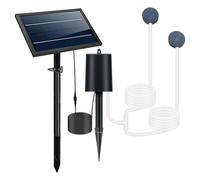 Pompe solaire de bassin - Aérateur solaire de bassin avec régulateur de bulle, oxygénateur d'aquarium, 3 modes, aérateur d'oxygène pour aquarium, eau 9 V 6 W, air réglable pour aquarium