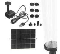 Pompe Solaire de Fontaine - Pompe à Eau Solaire Extérieure 15W Chargeur, Résistante aux Intempéries Décoration Extérieure pour Balcon Bain d'Oiseaux Allée Jardin Aquarium