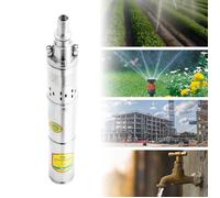 Pompe solaire immergée DC 24 V 370 W - Refoulement max. 65 m - Débit 2 m³/h - Fontaine irrigation