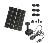 Pompe Solaire pour Bassin | Pompe à Eau Solaire Extérieure 15W Chargeur - Système d'Arrosage Réglable Décor de Jardin pour Jardin Pelouse Balcon Piscine