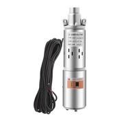 Pompe solaire submersible 12 V CC 180 W avec câble de 17 m, hauteur de refoulement 30 m, sortie d'eau de 2,5 cm pour eau domestique, arrosage de jardin, bassins, rivières