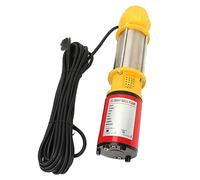 Pompe Solaire Submersible DC 48V, Coque en Acier Inoxydable 400W 6m³/H, Pompe à Eau Solaire à Grande Hauteur 18m avec Joint de Sortie 1in 1.5in 2in, Pompe d'irrigation Solaire