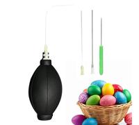 Pompe souffleuse à œufs | Fournitures pour la fabrication d'œufs de Pâques | Gadgets de forage de décoration artisanale de vacances pour les projets scolaires, ornement rond