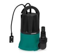 Pompe submersible 400W à aspiration plate jusqu’à 1mm avec interrupteur à capteur - 6000l-h - Eaux propres