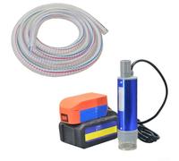 Pompe submersible à batterie au lithium pour diesel et eau, livrée avec un tuyau en acier de 5 mètres, conçue pour DAYI et compatible avec plusieurs types de batterie 18 V