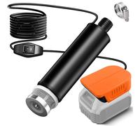 Pompe submersible compatible avec batterie Dewalt 20 V 60 V, 30 l/min, câble 4,5 m, pompe à eau alimentée 120 W, pompe de transfert pour puits profonds pour jardin, camping, piscine pour enfants