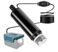 Pompe Submersible Compatible avec Batterie Makita 18V, 30 L/min, Pompe de Jardin Silencieuse, Mini Pompe à Eau pour Récupérateur d'Eau de Pluie, Piscine, Bassin, Arrosage (Batterie Non Incluse)