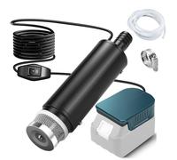 Pompe submersible compatible avec batterie Makita 18V, pompe pour eaux usées avec tuyau de 1 m, pompe à eau plate, pompe d'aspiration, piscine, irrigation du jardin, lavage de voiture(sans batterie)