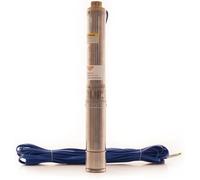 Pompe Submersible Eau Propre RURIS Aqua 790 550W - Débit 3000 L/h, Refoulement 60 m, 8 Étages Inox, Câble 25 m, Panneau Inclus