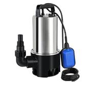 Pompe Submersible For Eaux Usées 1100 W, Électrique For 16500 L/h Avec Interrupteur À Flotteur Drainage à Haute Efficacité(Blue)
