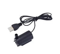 Pompe submersible Pompe à eau ultra silencieuse Mini pompe à moteur sans balais à faible bruit, micro pompe à eau submersible, alimentation USB for fontaine, eau, fleurs(Zwart)