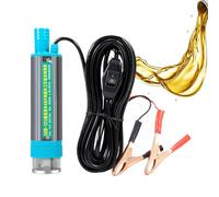 Pompe Submersible | Pompe Électrique Submersible - Outil de Ravitaillement Portable avec 2 Pinces Crocodiles pour Usage Agricole, Maritime, Automobile, Camping-Car et Camion