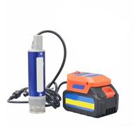 Pompe submersible portable à batterie au lithium pour pompe de transfert d'eau diesel DAYI 40 60 Lmin avec alimentation 21 V et 2 câbles de 4 m pour une utilisation à distance et industrielle
