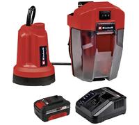 Einhell Pompe submersible sans fil GE-SP 18 LL Li 18V 4 500 L/h batterie 4,0 Ah marche continue