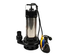 Pompe Submersible pour Eaux Usées 1500W 2CV 220V Flotteur en Acier Inoxydable Débit Max 36000 l/h