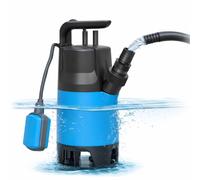 Pompe submersible pour eaux usées 400 W avec débit de 7500 l/h - Hauteur de refoulement max. 5 m, profondeur d'immersion 4 m, câble de 10 m, interrupteur à flotteur et protection thermique pour