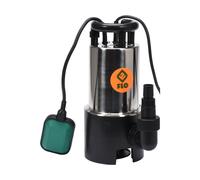 Pompe submersible pour eaux usées 750W, 14000 l/h, Inox, avec interrupteur à flo