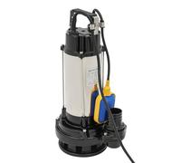 Pompe submersible pour eaux usées avec interrupteur à flotteur, 1500 W 220 V, 2850 tr/min, débit 36006 l/h, hauteur de refoulement 22 m, profondeur d'immersion 20-30 m, pompe submersible eau sale 50 x