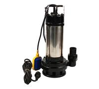 Pompe submersible pour eaux usées en acier inoxydable Débit 36 000 l/h 1500 W Hauteur de refoulement 22 m 2850 tr/min Pompe pour eaux usées