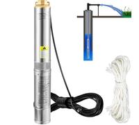 Pompe Submersible pour Puits Profonds-Duoku-750W-230V 105L/min Acier inoxydable IP68 Etanche