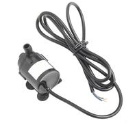 Pompe submersible sans balais 12 V CC - Petit boîtier ABS silencieux - Pour aquarium - Circulation - Fontaines d'eau - Étanches - Queue noire - 280 L/H - Tête de 2,2 m