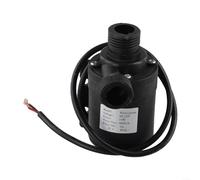 Pompe submersible sans balais CC 12 V/24 V pour fontaine et solaire, débit de 800 l/h, hauteur de refoulement de 5 m, filetage 1/2", pompe à eau silencieuse pour bassin et aquarium (DC 12 V)
