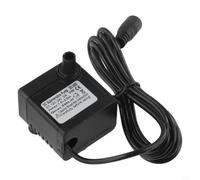 Pompe submersible sans fil CC 24 V 5 W Silencieuse moins de 35 dB Arbre en acier inoxydable étanche IP68 pour aquarium bassin fontaine système de circulation Noir