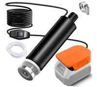 Pompe submersible sans fil compatible avec batterie Dewalt 20 V (pas de batterie), 100 W, 635 GPH, pompe de puisard portable sans balais avec tuyau de 1 m, pompe à eau pour piscine, jacuzzi, réservoir