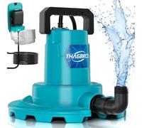 Pompe submersible sans fil Compatibles pour Makita 18 V, 5000 l/h, câble de raccordement de 5 m, pompe à eau sale pour piscine, lits à eau, douche de jardin, flaque d'eau (pas de batterie)