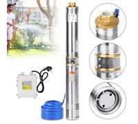 Pompe submersible - YUENFONG - 1100W - Débit 4000l/h - Câble 20m - Acier inoxydable
